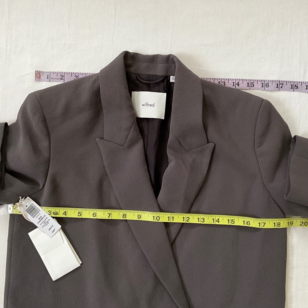 NWT ARITZIA Wilfred New Cherrelle Blazer XXS Gray - Picture 6 of 12